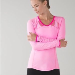 Lululemon hot pink running top